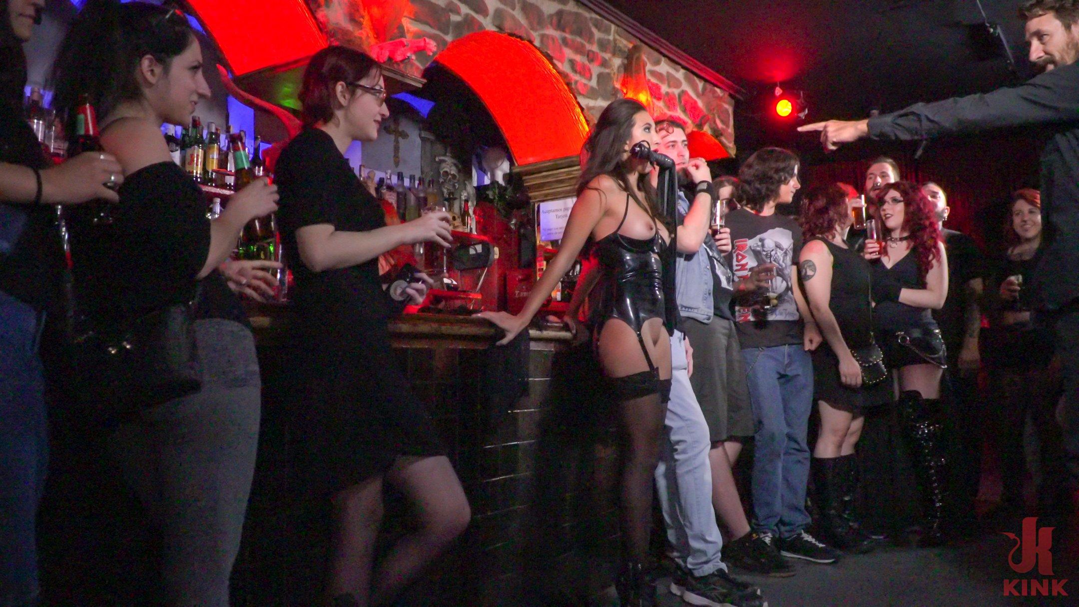 Underground goth club turns into a wild have intercourse party.