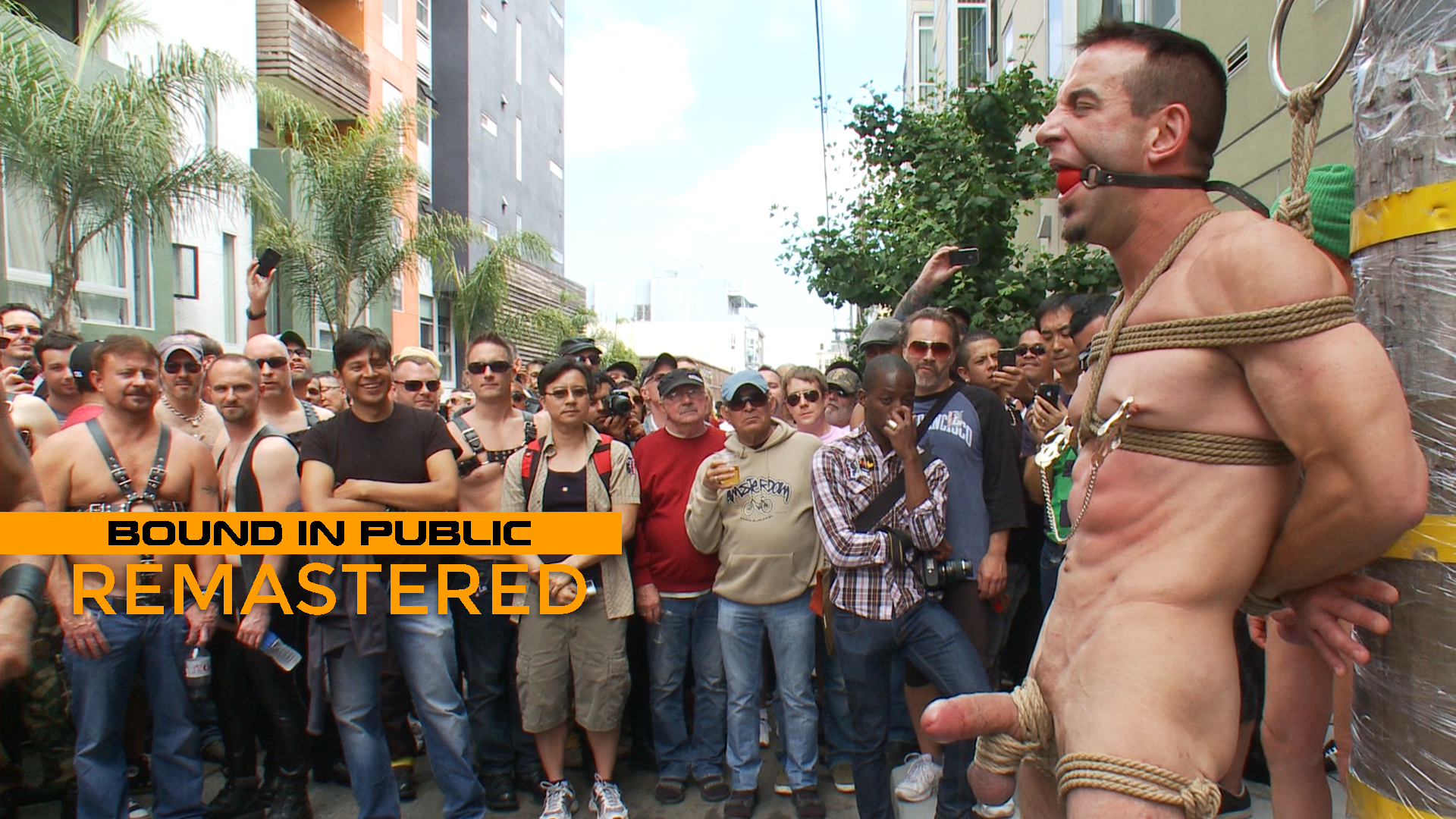 Muscle Slave Is Stripped Naked, Used and Humiliated While Hordes of People Take Photos.