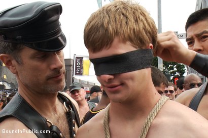 Photo number 7 from Classic Archive Feature: Noah Brooks gets gang fucked! shot for Bound in Public on Kink.com. Featuring Master Avery and Noah Brooks in hardcore BDSM & Fetish porn.