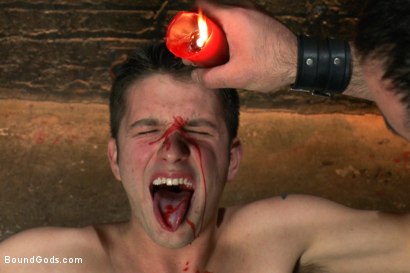 Photo number 5 from 19 year old boy gets his BDSM cherry popped by Spencer Reed shot for Bound Gods on Kink.com. Featuring Max Gunnar and Spencer Reed in hardcore BDSM & Fetish porn.