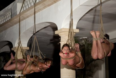 Photo number 4 from CABO  DAY OF THE DEAD part 6  A fantasy. shot for Hogtied on Kink.com. Featuring Dee Williams, Dana DeArmond, Lola, Christina Carter and Lew Rubens in hardcore BDSM & Fetish porn.