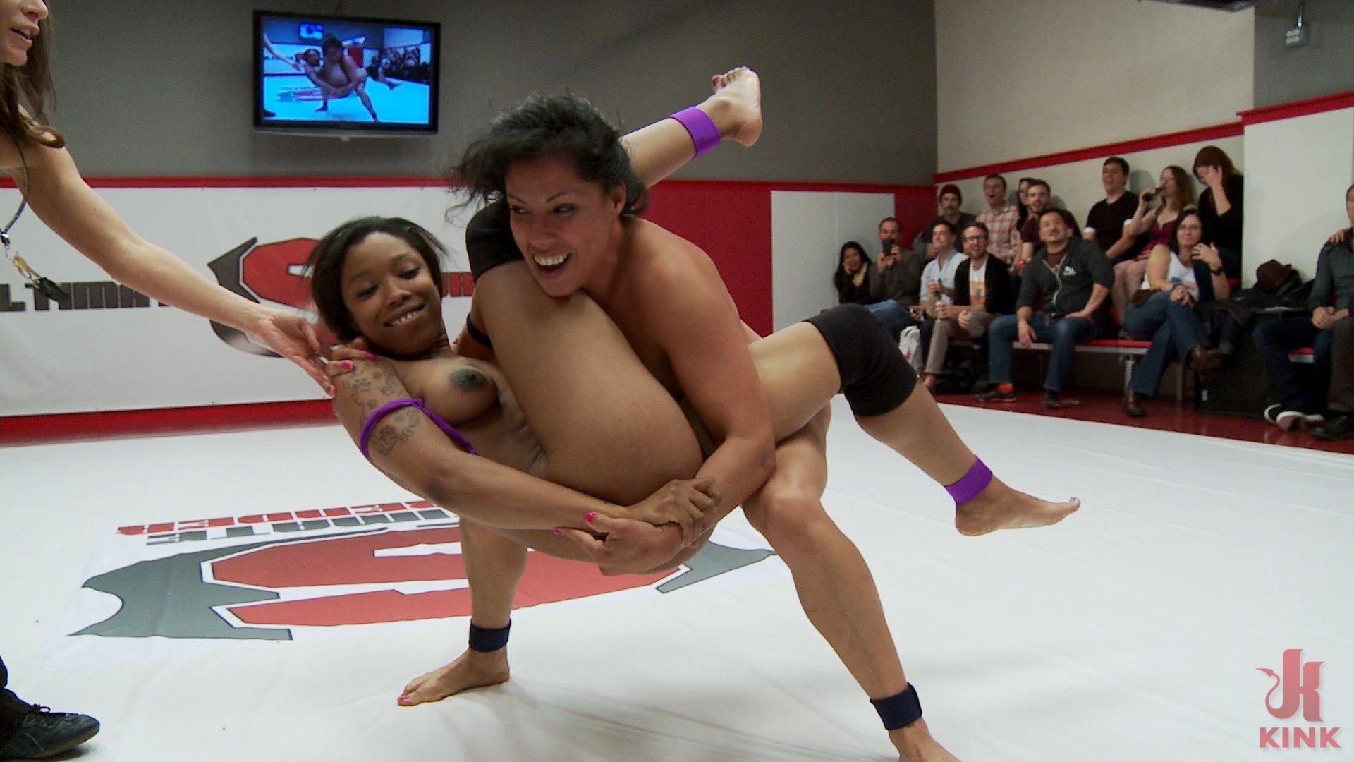 Photo number 8 from Bad Ass Wrestlers trap Noobes on the mat and finger fuck the fuck out of them shot for Ultimate Surrender on Kink.com. Featuring Ella Nova, Jayogen, Izamar Gutierrez and Sasha Banks in hardcore BDSM & Fetish porn.