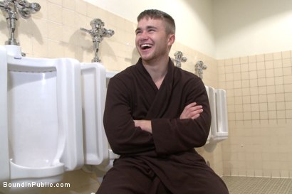 Photo number 15 from Bathroom whore stuffed full of cock and covered in cum shot for Bound in Public on Kink.com. Featuring Jimmy Bullet, Leo Sweetwood and Trenton Ducati in hardcore BDSM & Fetish porn.