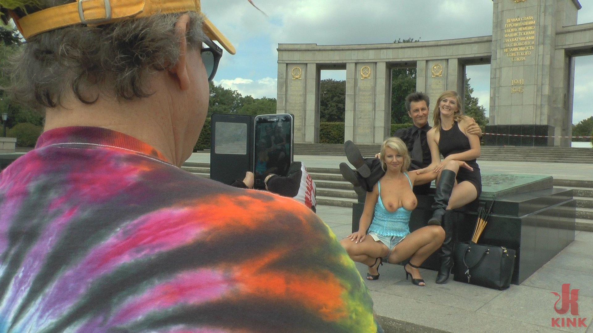 Photo number 1 from Horny Blonde Anal Slut Disgraced for Berlin Tourists shot for Public Disgrace on Kink.com. Featuring Mona Wales, Conny Dachs and Luci Angel in hardcore BDSM & Fetish porn.