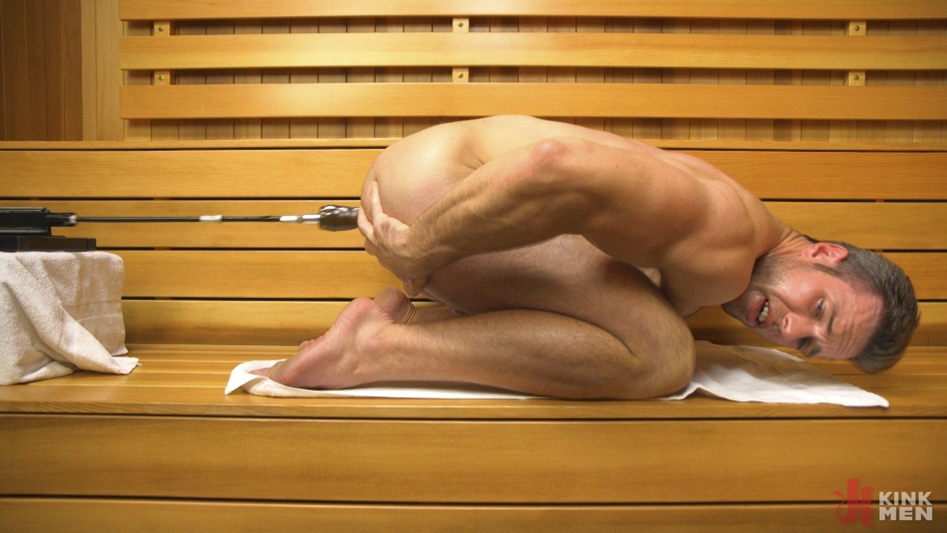 Photo number 8 from Muscled hunk machine fucks his ass and shoots all over the sauna floor shot for Butt Machine Boys on Kink.com. Featuring Alex Mecum in hardcore BDSM & Fetish porn.