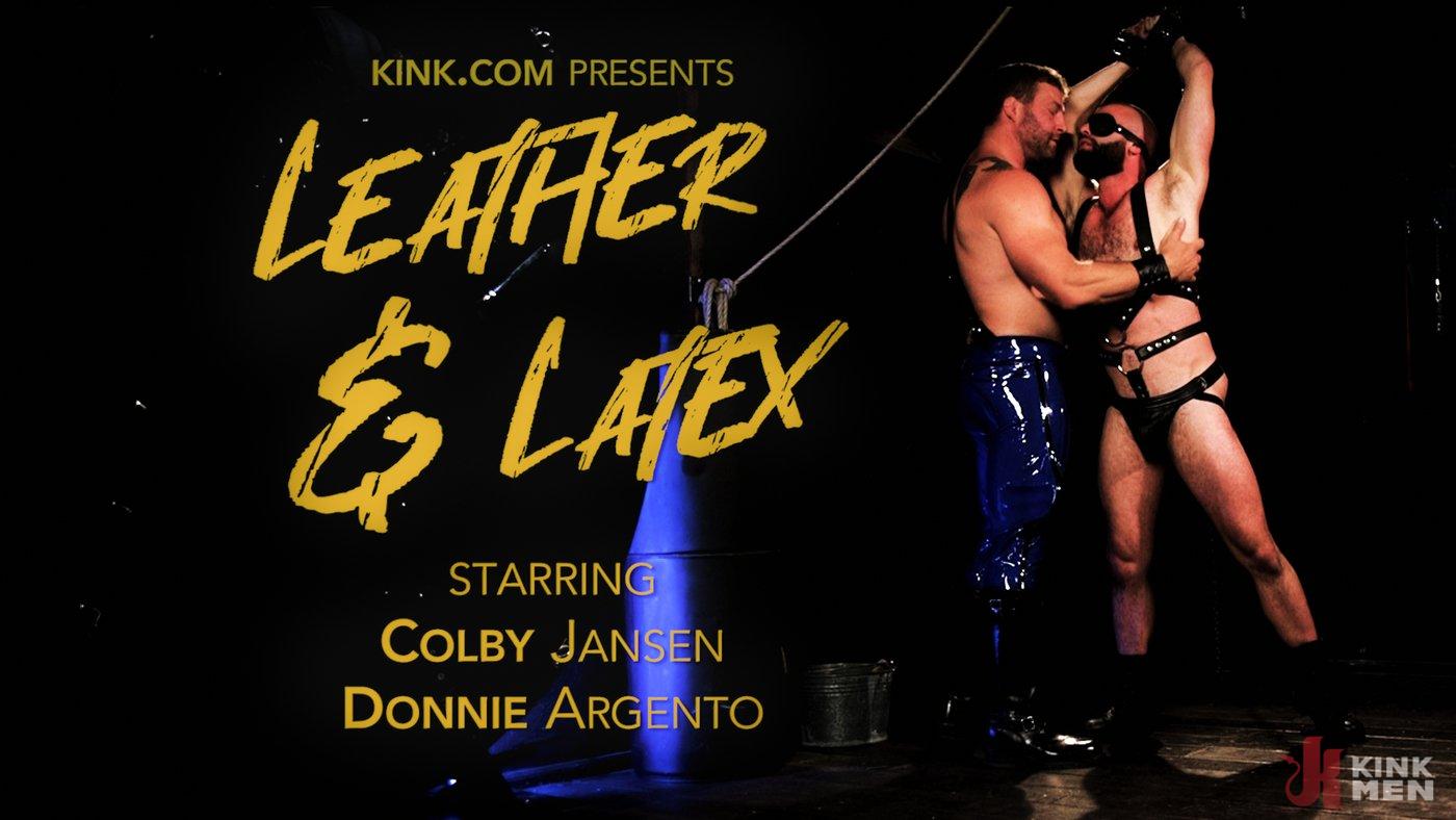Photo number 1 from Leather & Latex: Muscle Stud Colby Jansen Dominates Donnie Argento shot for Bound Gods on Kink.com. Featuring Donnie Argento and Colby Jansen in hardcore BDSM & Fetish porn.