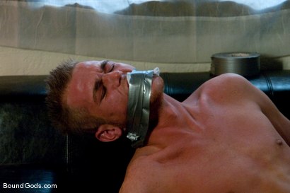 Photo number 4 from Attack The Intruder shot for Bound Gods on Kink.com. Featuring Spencer Reed and Jake Woods in hardcore BDSM & Fetish porn.