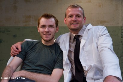 Photo number 15 from The Butcher and The Paperboy shot for Bound Gods on Kink.com. Featuring Ethan Storm and Scott Tanner in hardcore BDSM & Fetish porn.